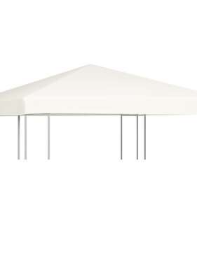 VidaXL Prieeldak 310 g/m² 3x3 m crèmewit