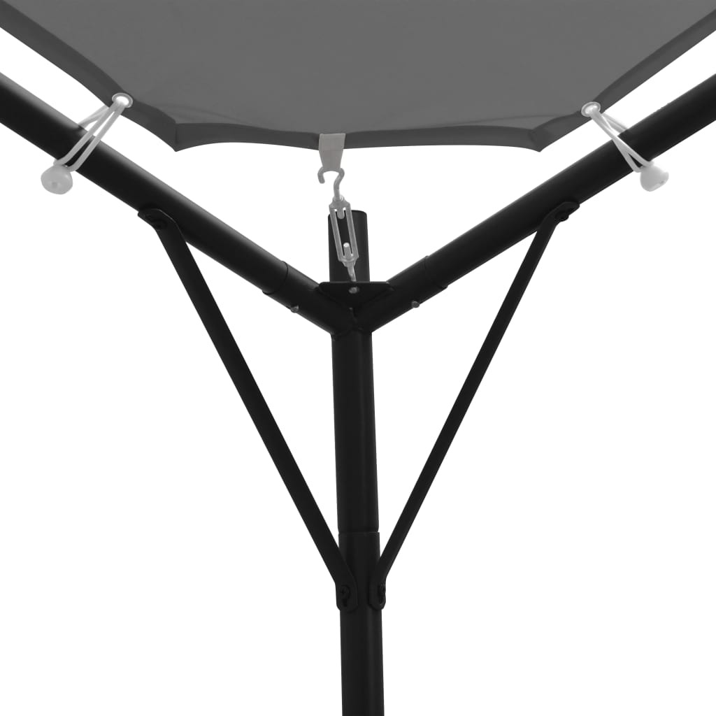 VidaXL Prieel 4x4 m antraciet