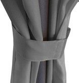 VidaXL Prieel met gordijnen rond 3,5x2,7 m antracietkleurig