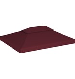 VidaXL Prieeldak 2-laags 4x3m 310 g/m² bordeaux