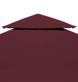 VidaXL Prieeldak 2-laags 4x3m 310 g/m² bordeaux