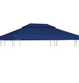 VidaXL Prieeldak 2-laags 4x3m 310 g/m² blauw