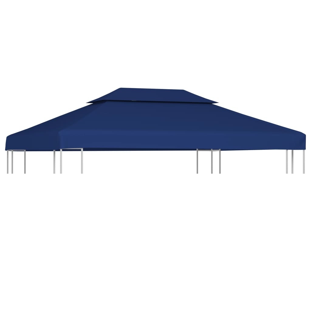 VidaXL Prieeldak 2-laags 4x3m 310 g/m² blauw