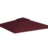 VidaXL Prieeldak 2-laags 3x3m 310 g/m² bordeaux
