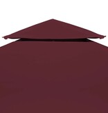 VidaXL Prieeldak 2-laags 3x3m 310 g/m² bordeaux