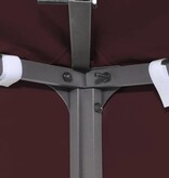 VidaXL Prieeldak 2-laags 3x3m 310 g/m² bordeaux