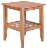 VidaXL Salontafel vierkant 40x40x50 cm massief teakhout