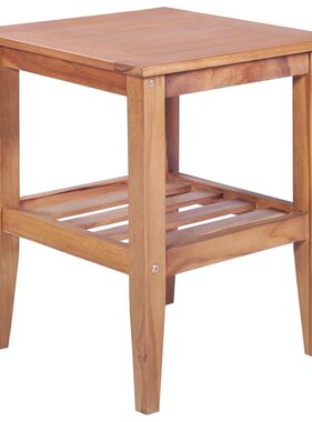 VidaXL Salontafel vierkant 40x40x50 cm massief teakhout