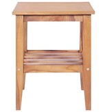 VidaXL Salontafel vierkant 40x40x50 cm massief teakhout