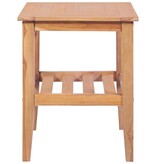 VidaXL Salontafel vierkant 40x40x50 cm massief teakhout