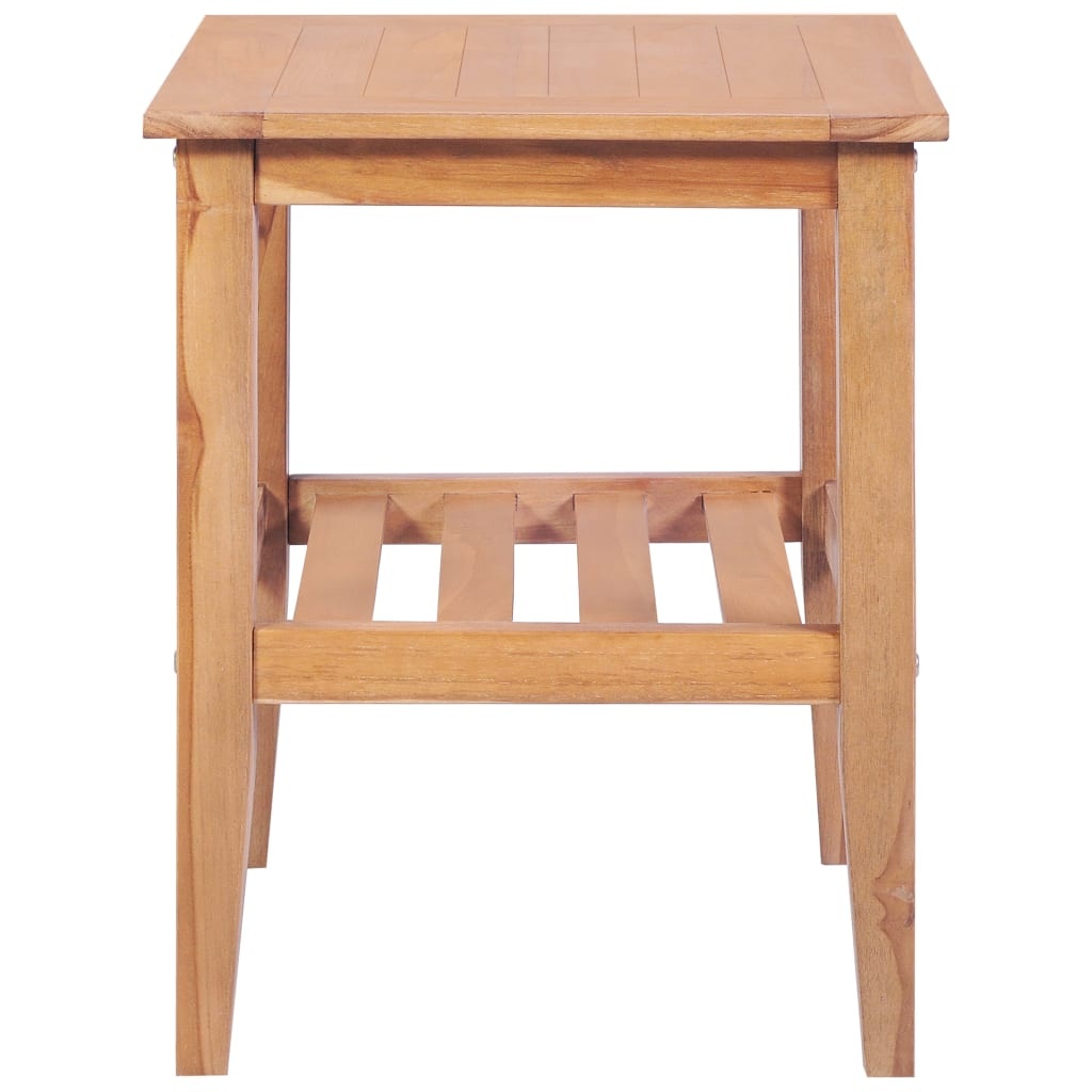 VidaXL Salontafel vierkant 40x40x50 cm massief teakhout