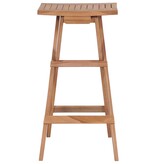 VidaXL Barkrukken inklapbaar 4 st massief teakhout