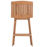 VidaXL Barkrukken inklapbaar 2 st massief teakhout