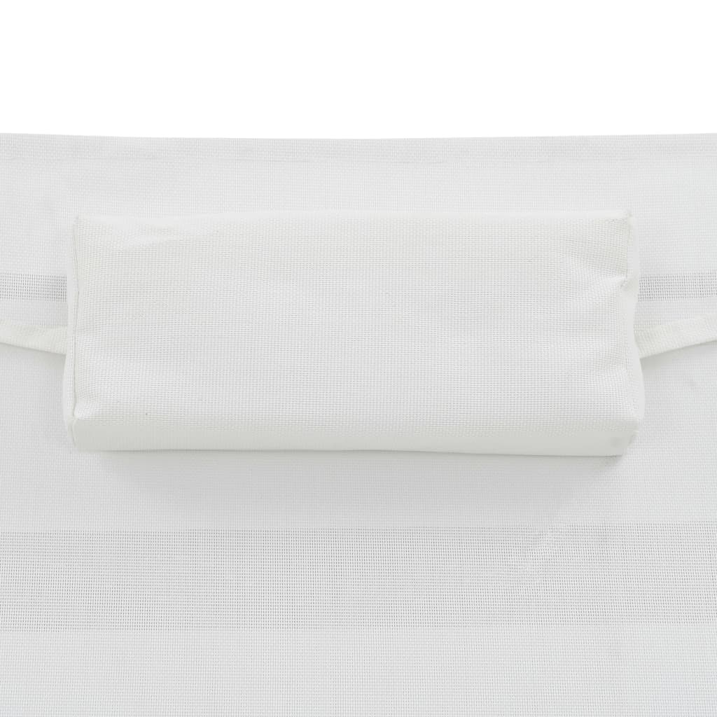 VidaXL Ligbed met kussen poly rattan zwart