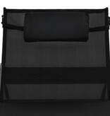 VidaXL Ligbed met kussen poly rattan bruin