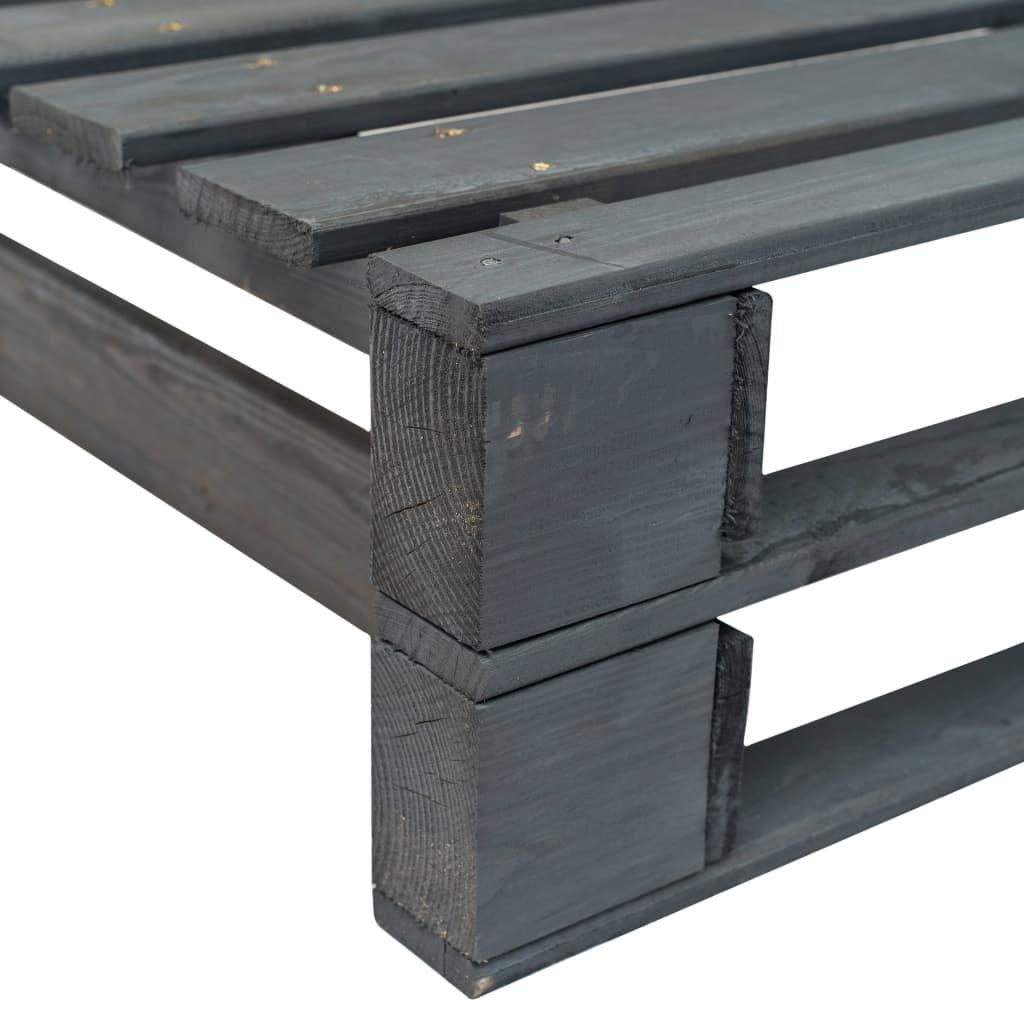 VidaXL Tuinhoekbank pallet hout grijs