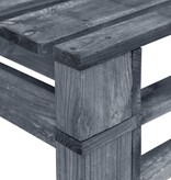 VidaXL Tuinbank pallet hout grijs