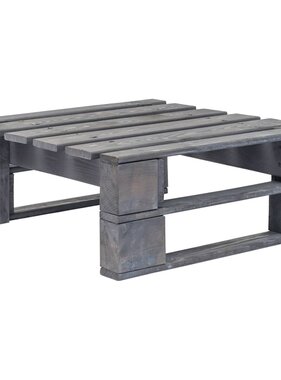 VidaXL Tuinhocker pallet hout grijs