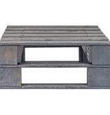 VidaXL Tuinhocker pallet hout grijs