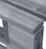 VidaXL Tuinhocker pallet hout grijs