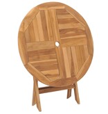 VidaXL Tuintafel inklapbaar 85x76 cm massief teakhout