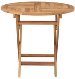 VidaXL Tuintafel inklapbaar 85x76 cm massief teakhout