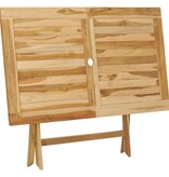 VidaXL 5-delige Tuinset massief teakhout