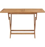 VidaXL Tuintafel inklapbaar 120x70x75 cm massief teakhout