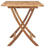 VidaXL Tuintafel inklapbaar 120x70x75 cm massief teakhout