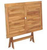 VidaXL Tuintafel inklapbaar 120x70x75 cm massief teakhout