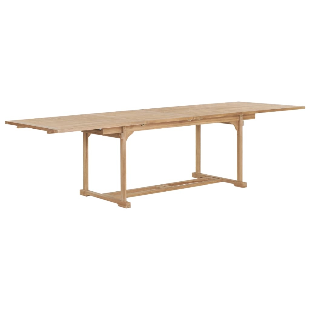 VidaXL Tuintafel verlengbaar 180-280x100x75 cm massief teakhout
