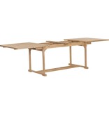 VidaXL Tuintafel verlengbaar 180-280x100x75 cm massief teakhout