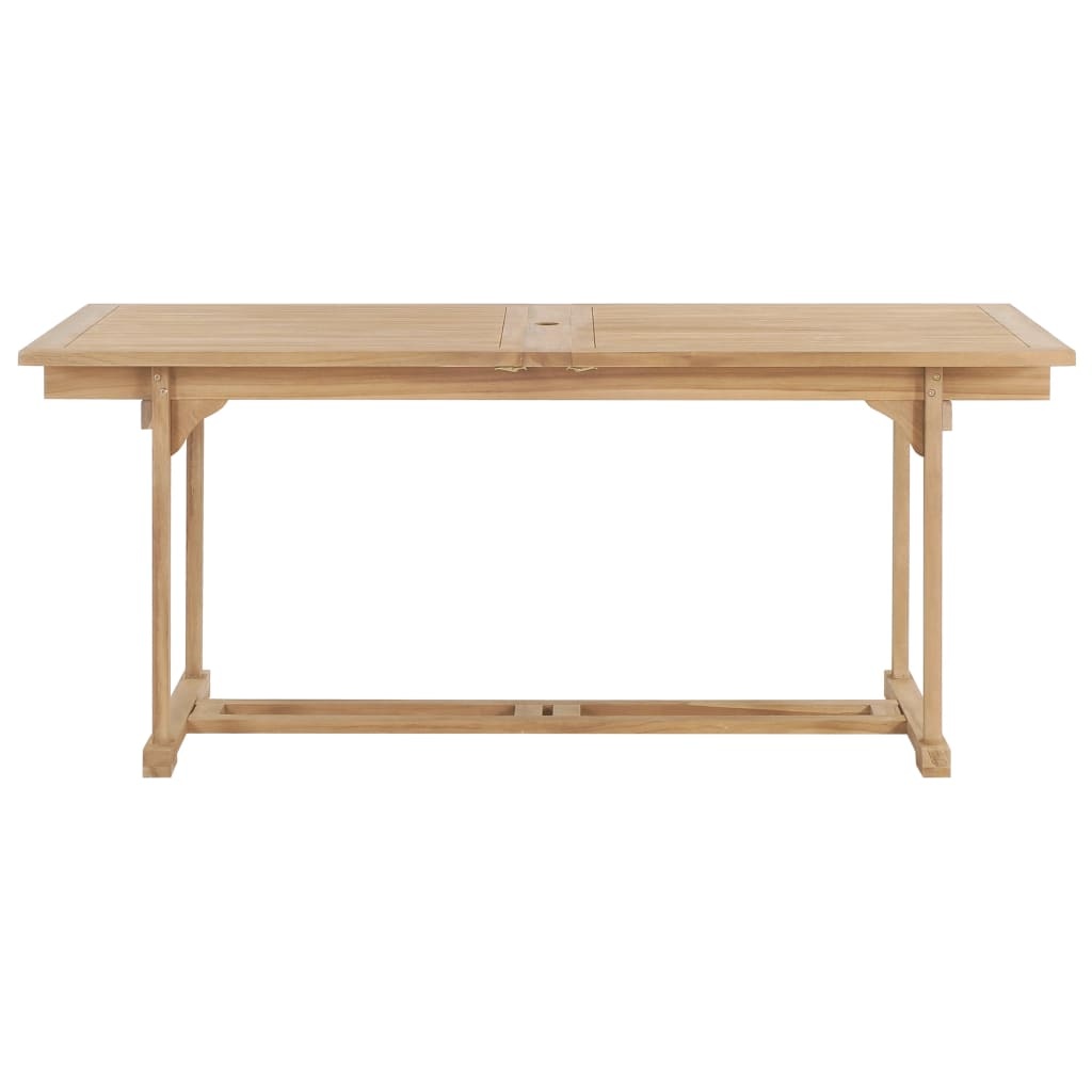 VidaXL Tuintafel verlengbaar 180-280x100x75 cm massief teakhout