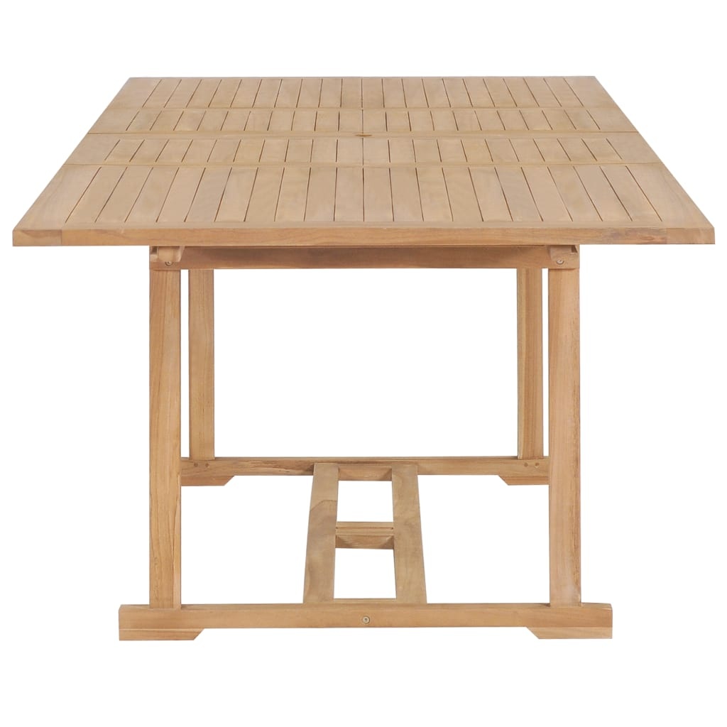 VidaXL Tuintafel verlengbaar 180-280x100x75 cm massief teakhout