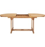 VidaXL Tuintafel verlengbaar 150-200x100x75 cm massief teakhout