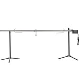 VidaXL Automatische barbecue met motor 207x45x81 cm roestvrij staal