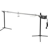 VidaXL Automatische barbecue met motor 207x45x81 cm roestvrij staal