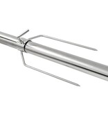 VidaXL Automatische barbecue met motor 207x45x81 cm roestvrij staal