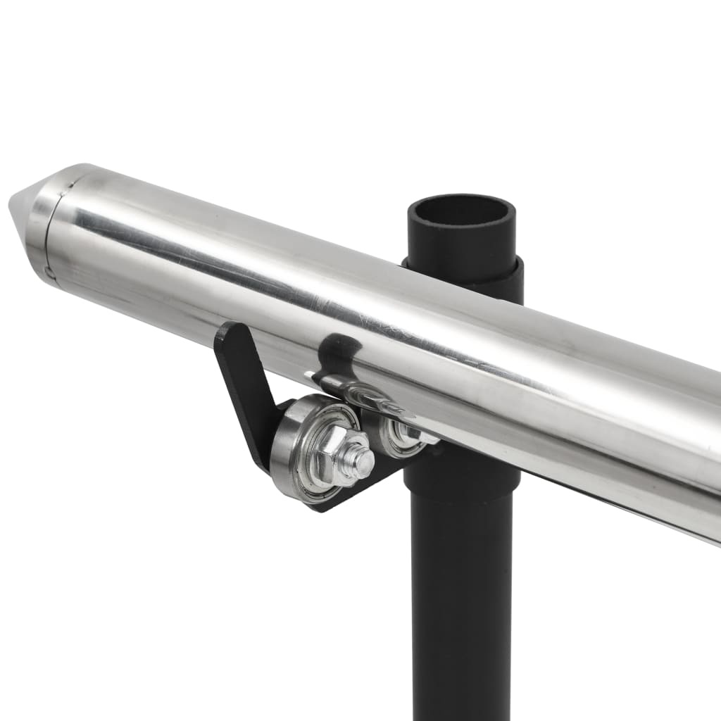 VidaXL Automatische barbecue met motor 207x45x81 cm roestvrij staal