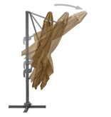 VidaXL Zweefparasol met aluminium paal 300x300 cm taupe