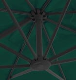 VidaXL Zweefparasol met aluminium paal 300x300 cm groen