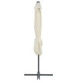 VidaXL Zweefparasol met stalen paal 250x250 cm zandkleurig