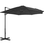 VidaXL Zweefparasol met aluminium paal 300 cm antracietkleurig