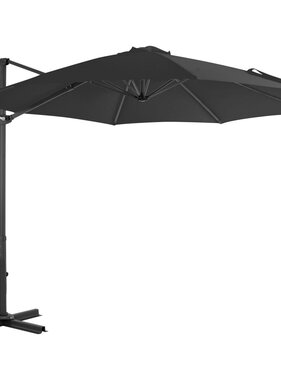VidaXL Zweefparasol met aluminium paal 300 cm antracietkleurig