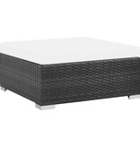 VidaXL 6-delige Loungeset met kussens poly rattan zwart