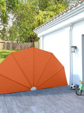 VidaXL Terrasscherm inklapbaar 200 cm terracottakleurig