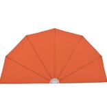 VidaXL Terrasscherm inklapbaar 200 cm terracottakleurig
