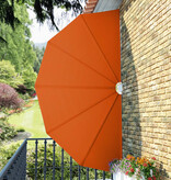 VidaXL Terrasscherm inklapbaar 200 cm terracottakleurig