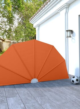 VidaXL Terrasscherm inklapbaar 160 cm terracottakleurig