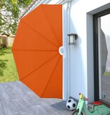 VidaXL Terrasscherm inklapbaar 160 cm terracottakleurig
